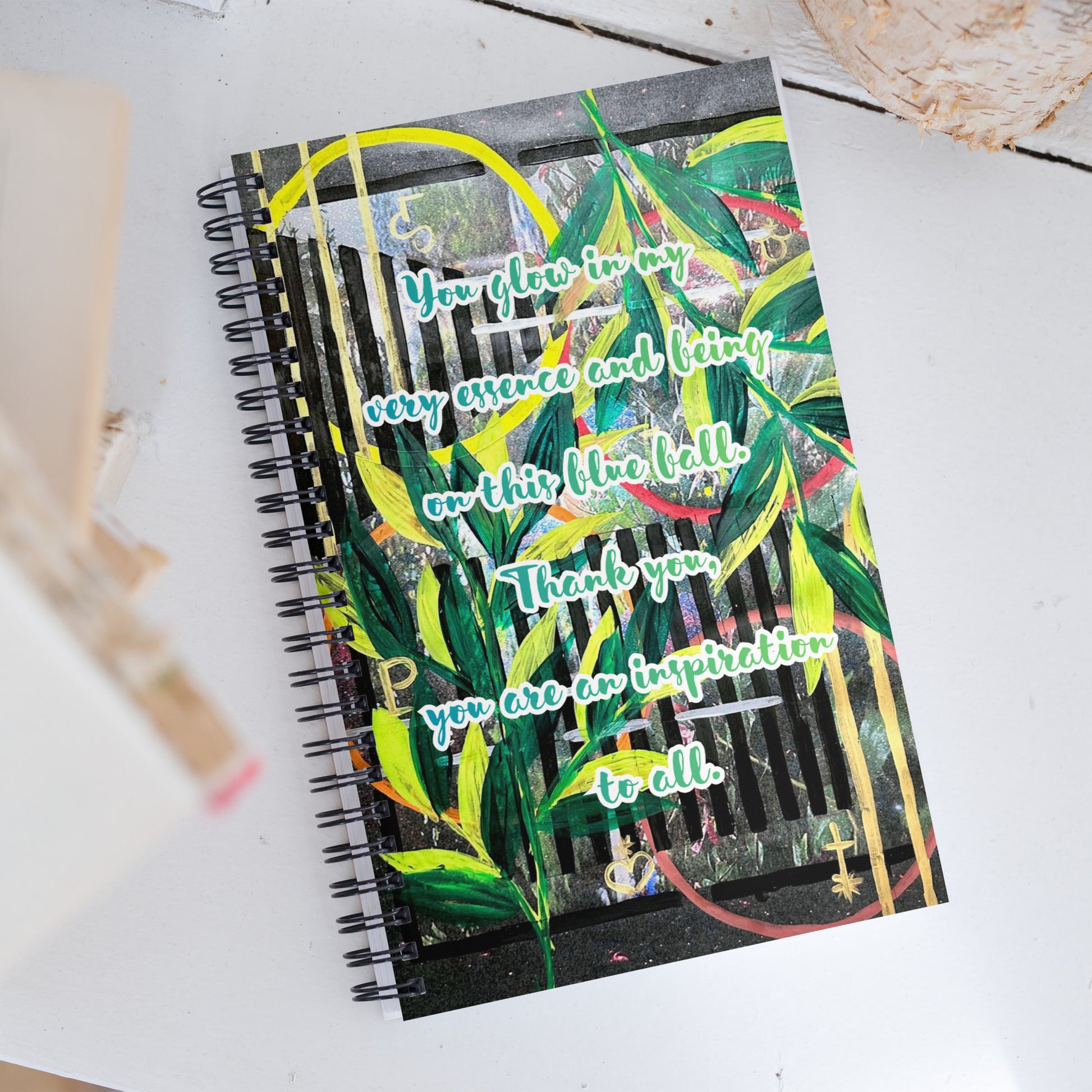 Thank You Spiral Notebook Design 4 POSTCARD The DEEP Store