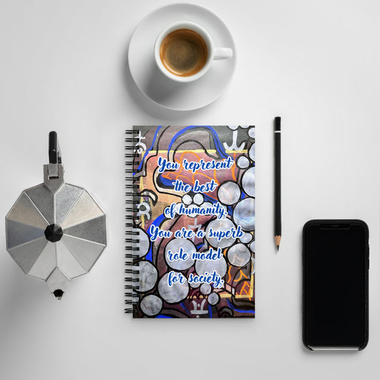 Thank You Spiral Notebook Design 5 POSTCARD The DEEP Store Default Title