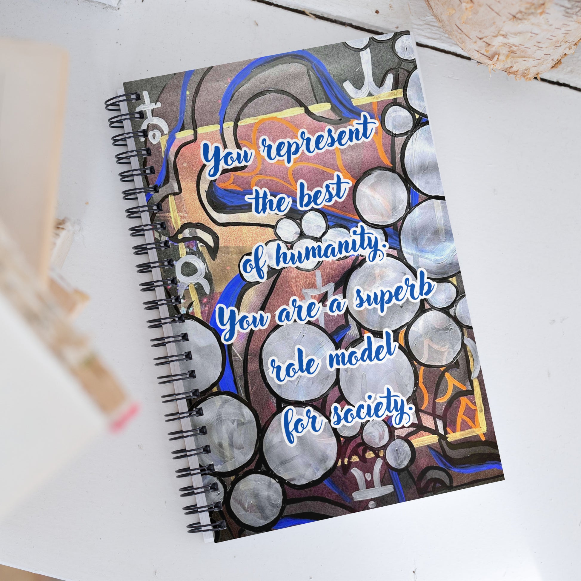 Thank You Spiral Notebook Design 5 POSTCARD The DEEP Store