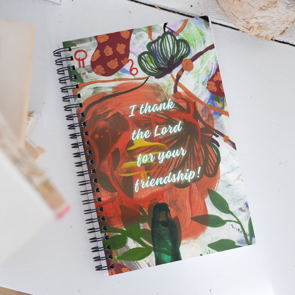 Friendship Spiral Notebook Design 1 POSTCARD The DEEP Store