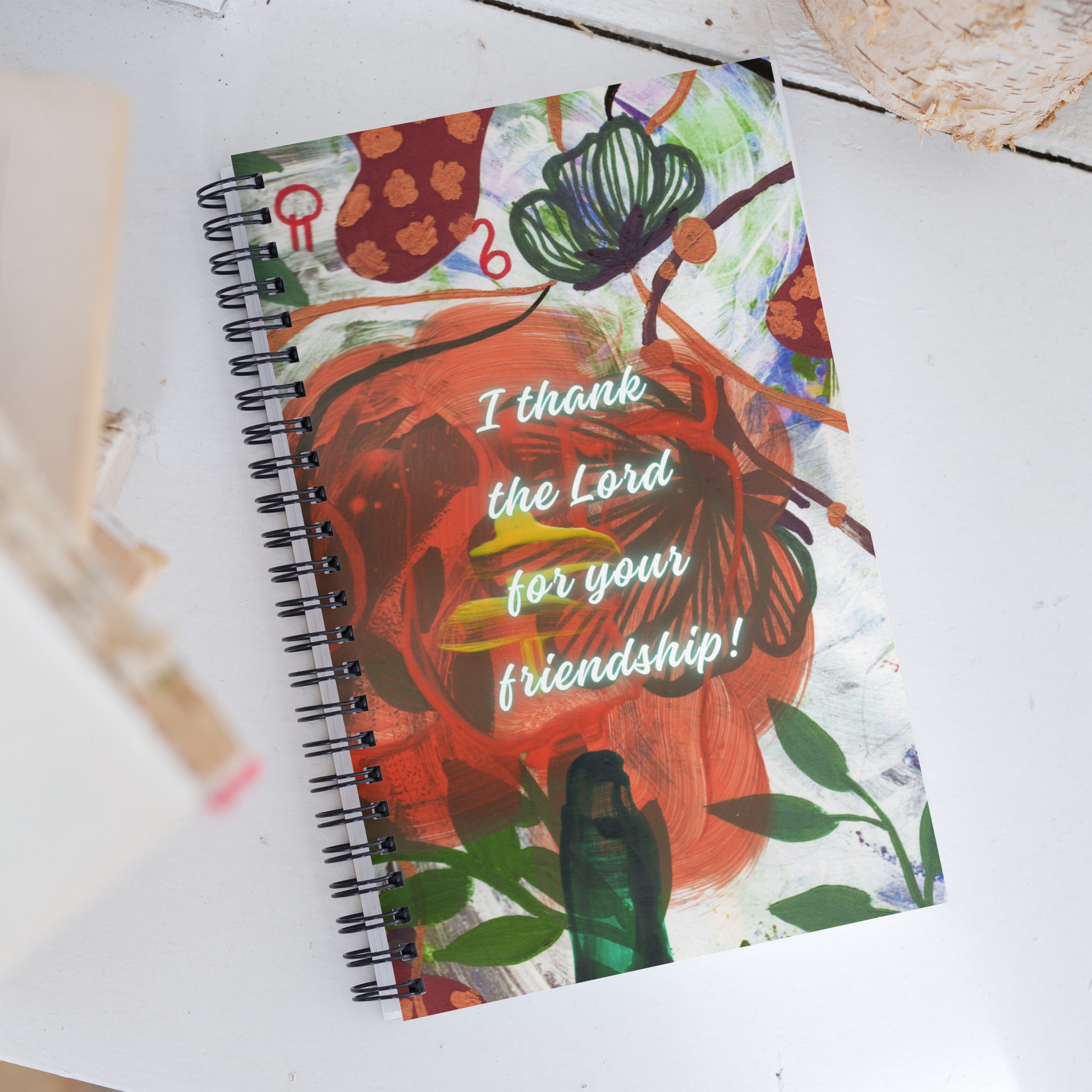 Friendship Spiral Notebook Design 1 POSTCARD The DEEP Store