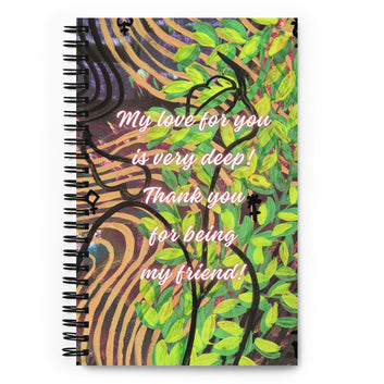 Friendship Spiral Notebook Design 3 POSTCARD The DEEP Store
