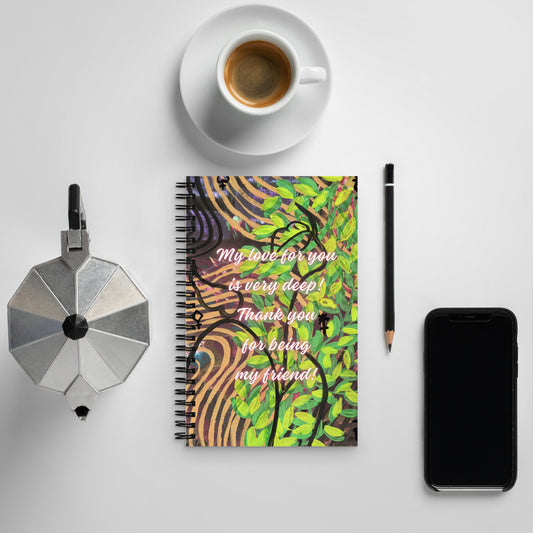 Friendship Spiral Notebook Design 3 POSTCARD The DEEP Store Default Title