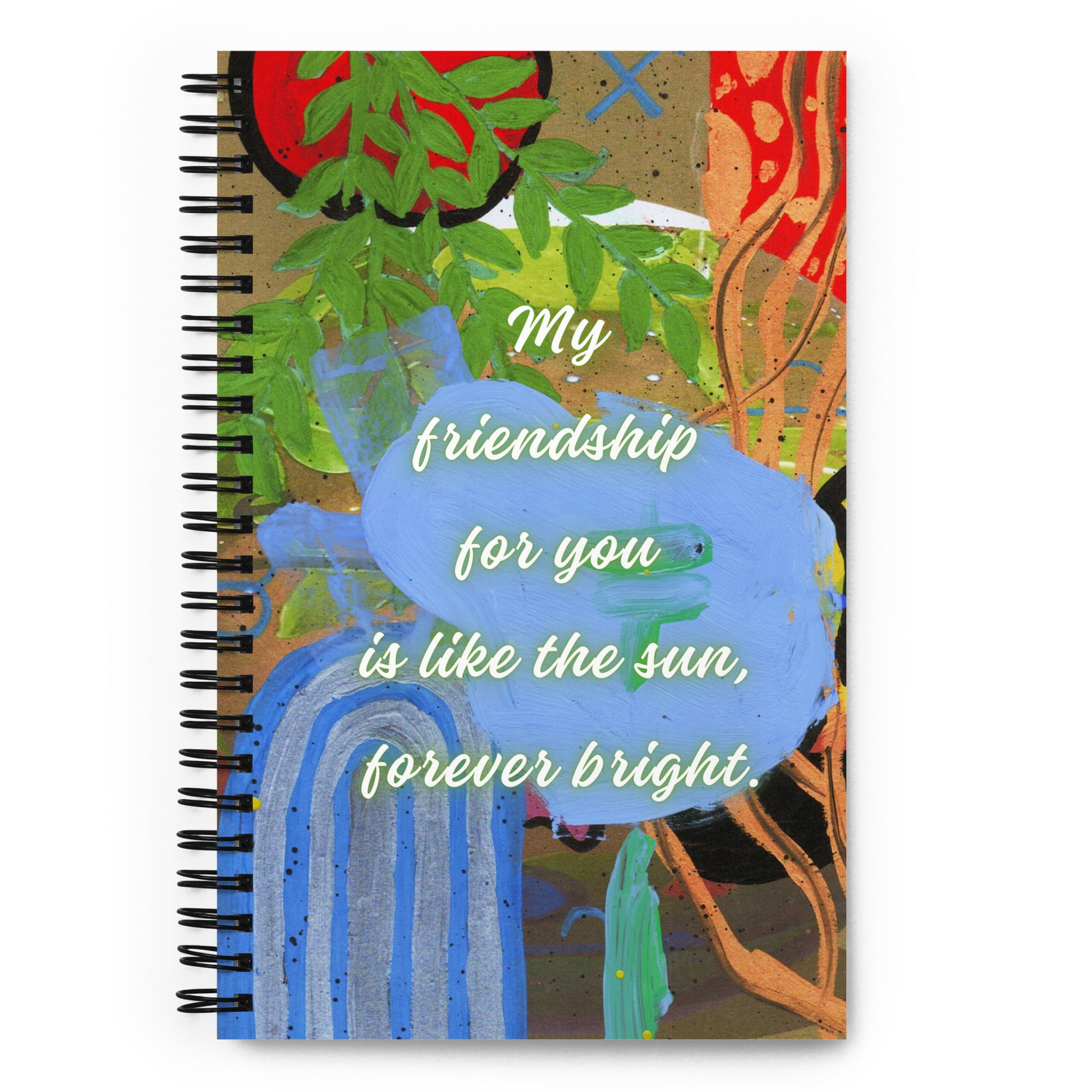 Friendship Spiral Notebook Design 4 POSTCARD The DEEP Store