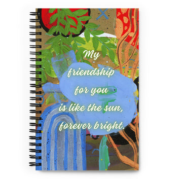 Friendship Spiral Notebook Design 4 POSTCARD The DEEP Store