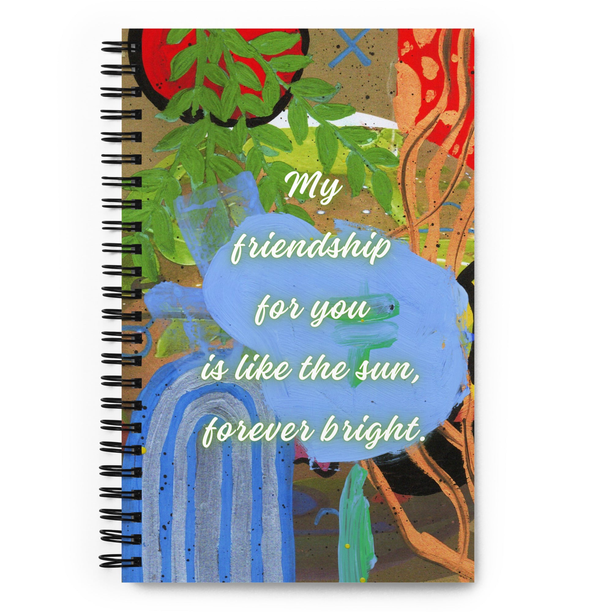 Friendship Spiral Notebook Design 4 POSTCARD The DEEP Store