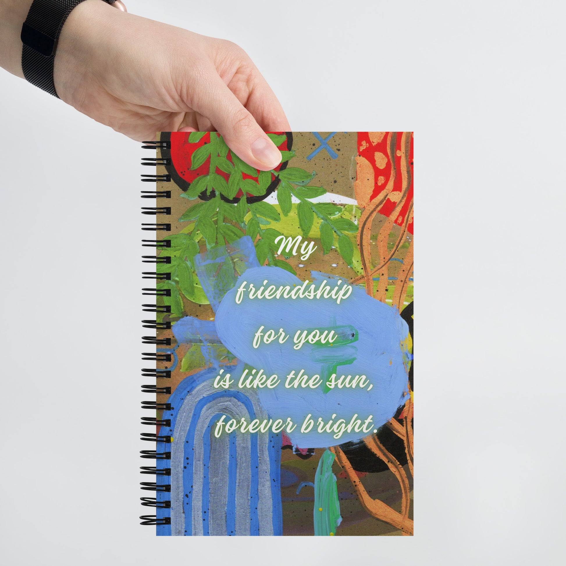 Friendship Spiral Notebook Design 4 POSTCARD The DEEP Store