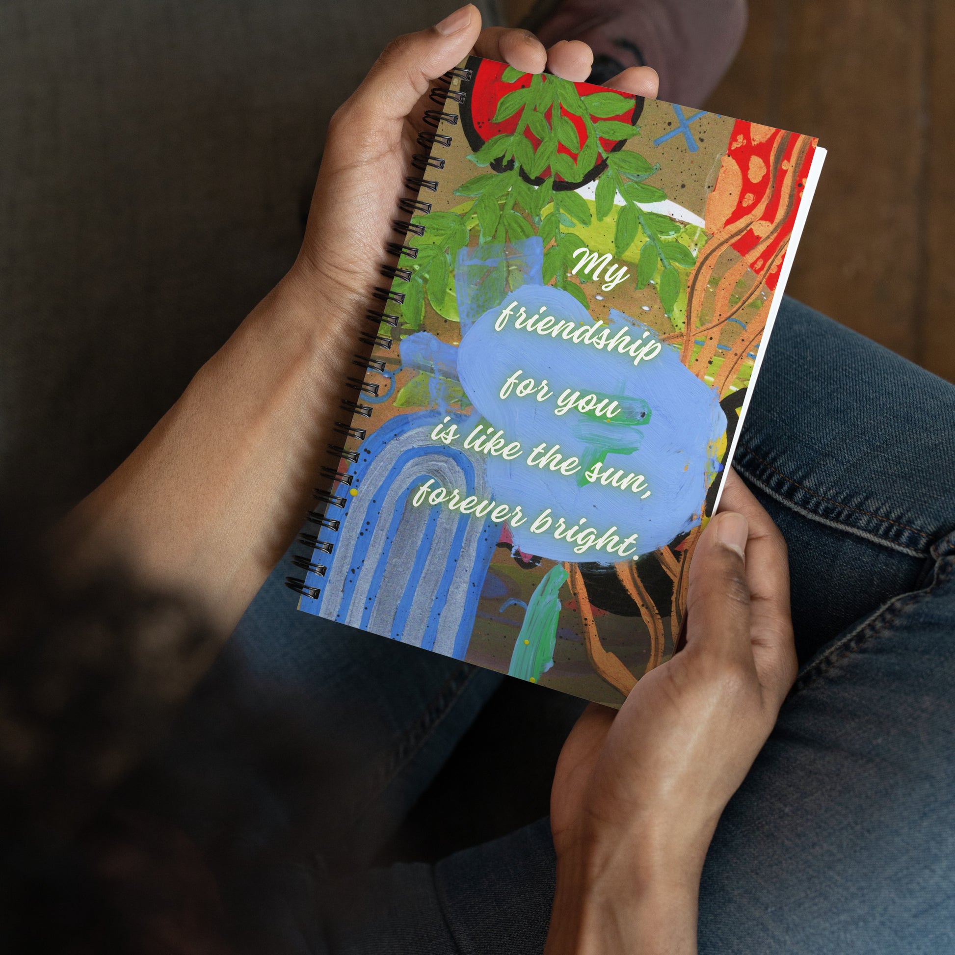 Friendship Spiral Notebook Design 4 POSTCARD The DEEP Store