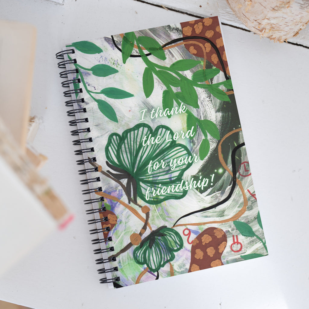 Friendship Spiral Notebook Design 6 POSTCARD The DEEP Store