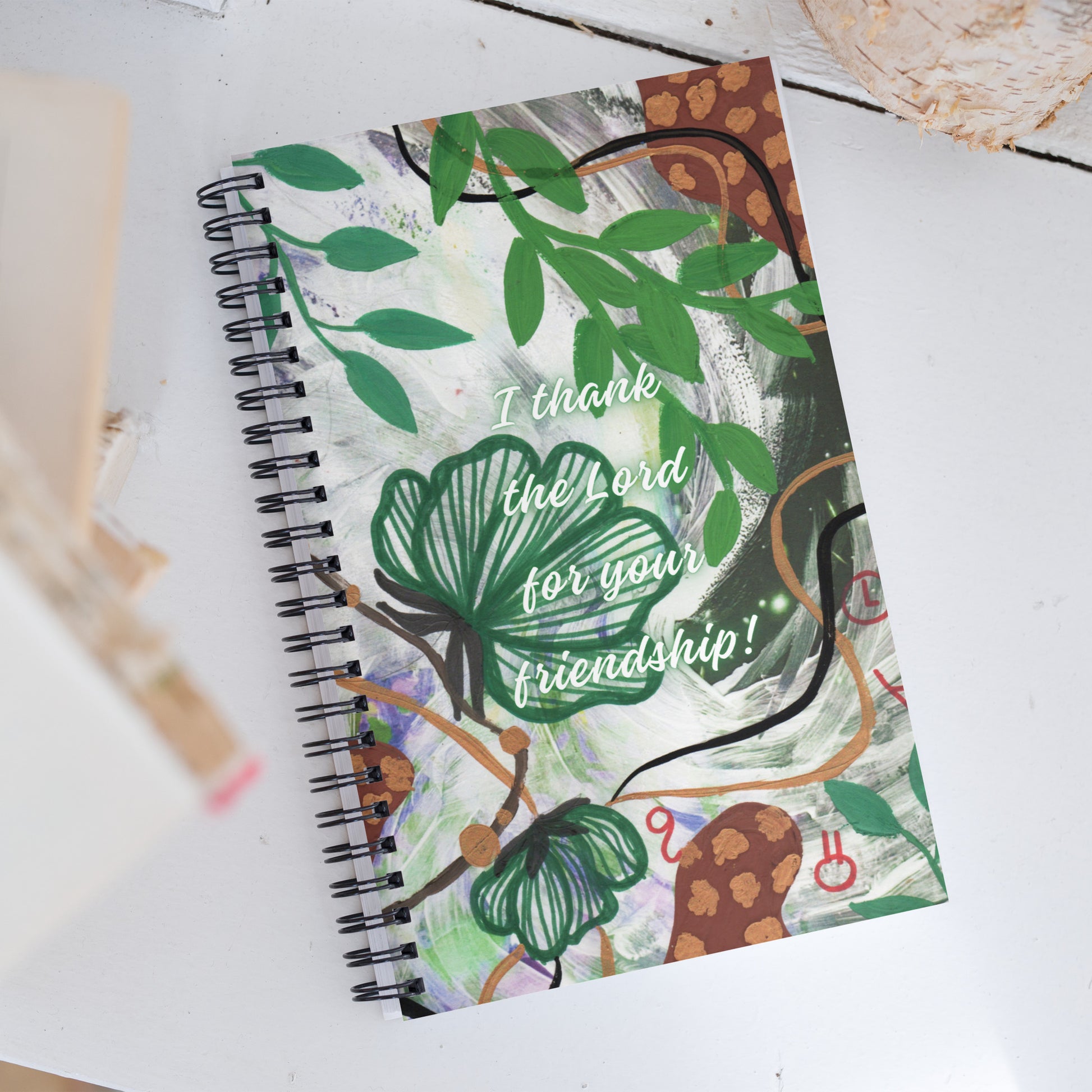 Friendship Spiral Notebook Design 6 POSTCARD The DEEP Store