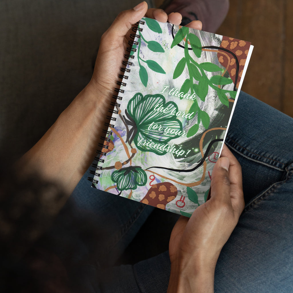 Friendship Spiral Notebook Design 6 POSTCARD The DEEP Store