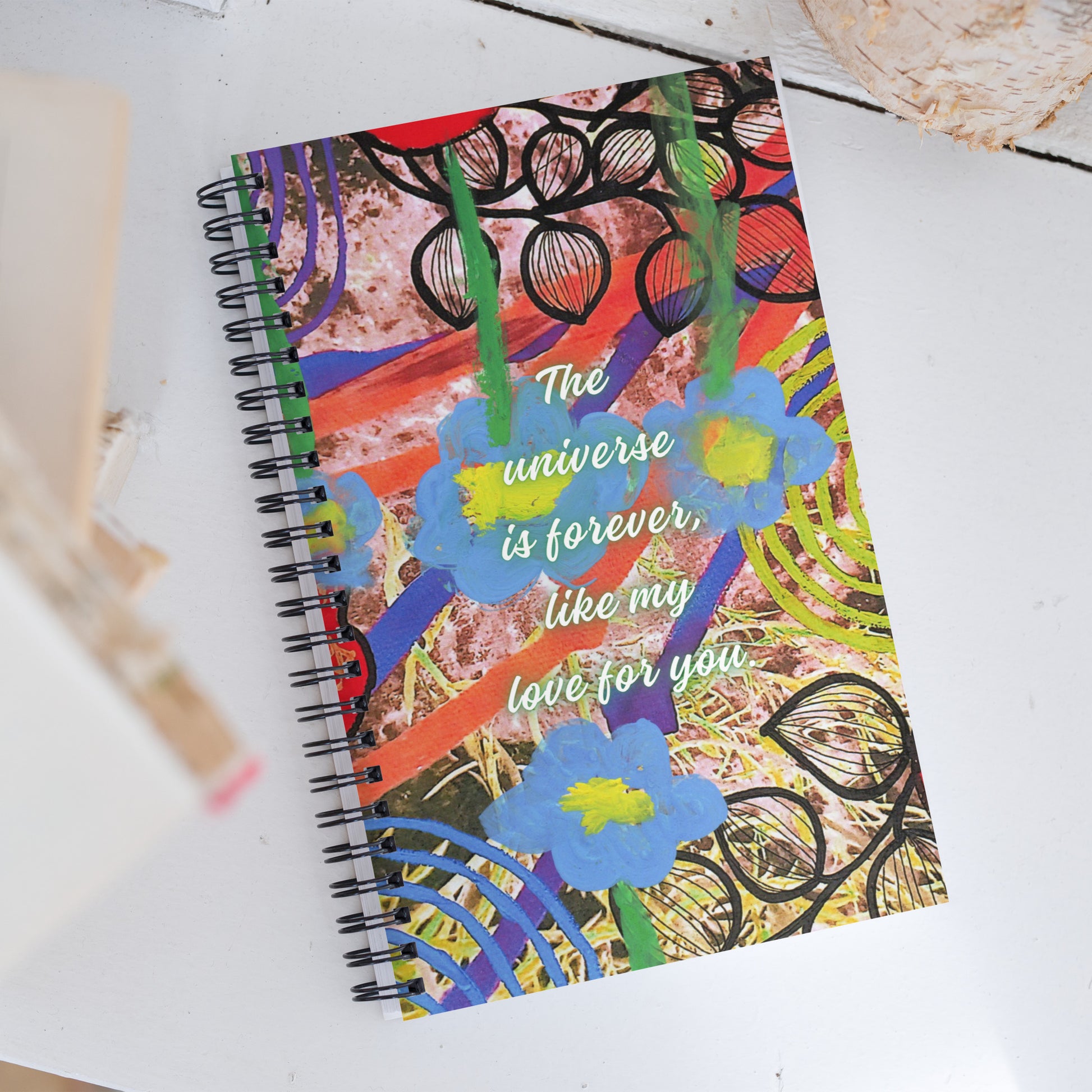 Friendship Spiral Notebook Design 7 POSTCARD The DEEP Store