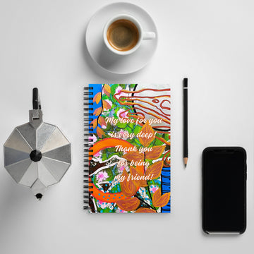Friendship Spiral Notebook Design 8 POSTCARD The DEEP Store Default Title