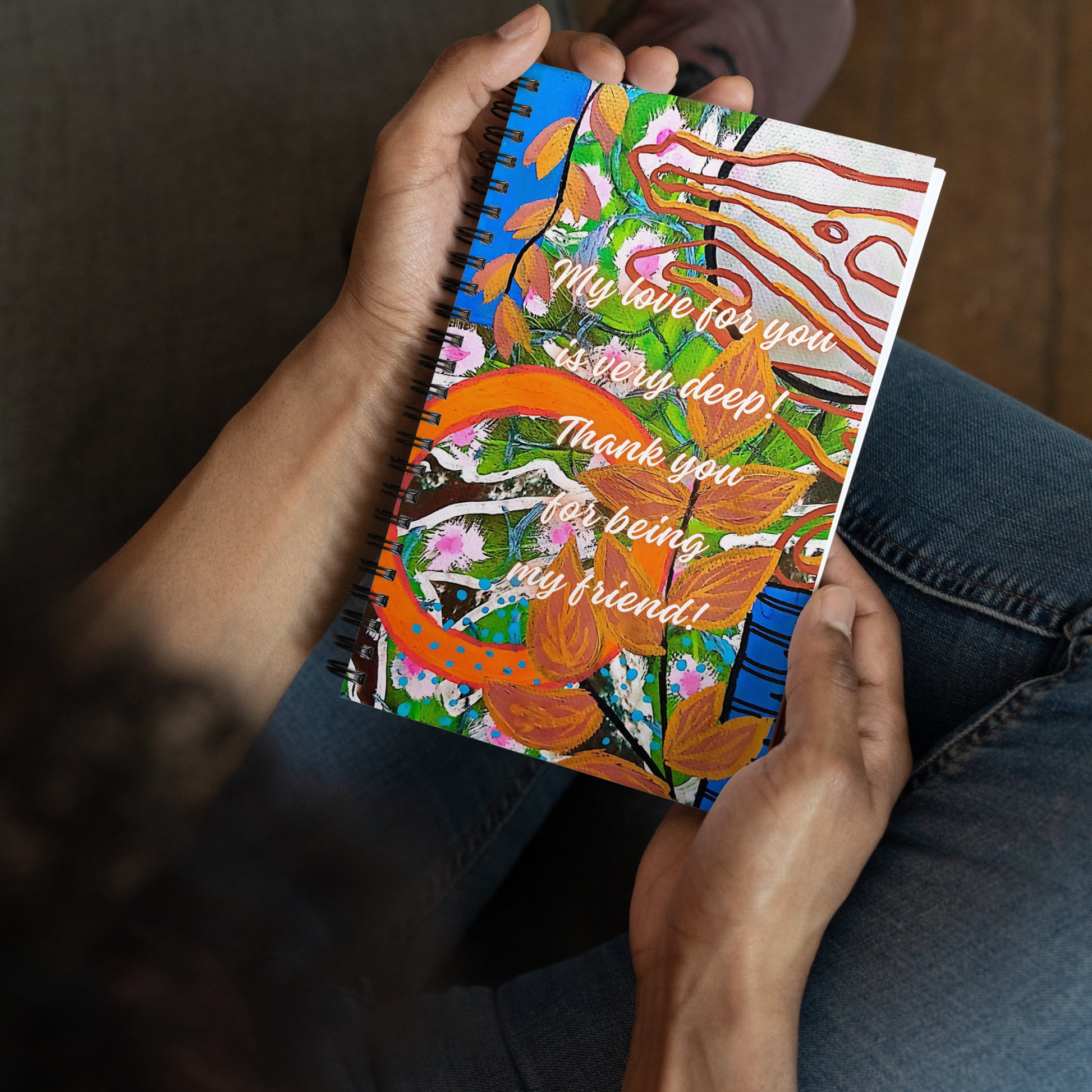 Friendship Spiral Notebook Design 8 POSTCARD The DEEP Store