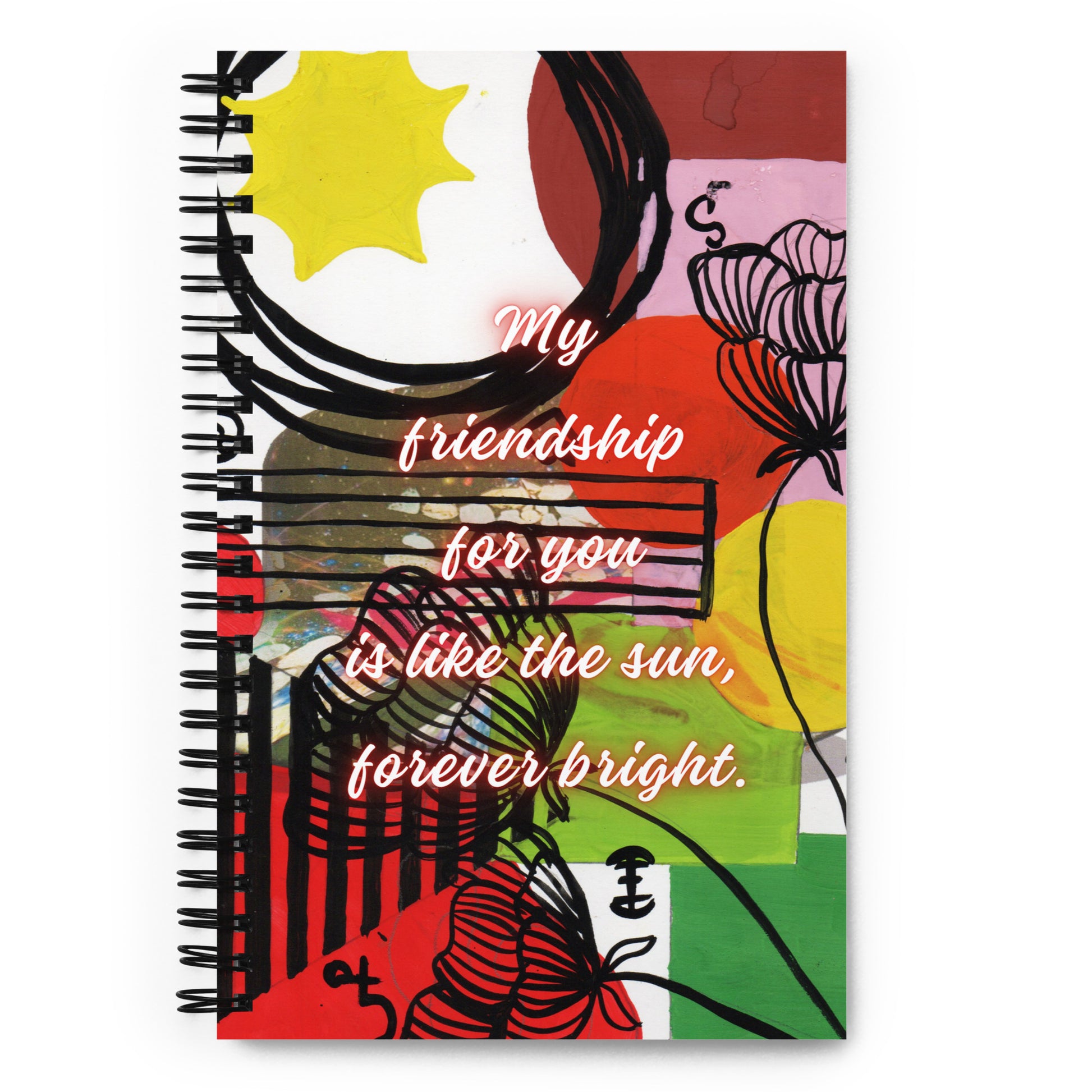 Friendship Spiral Notebook Design 10 POSTCARD The DEEP Store