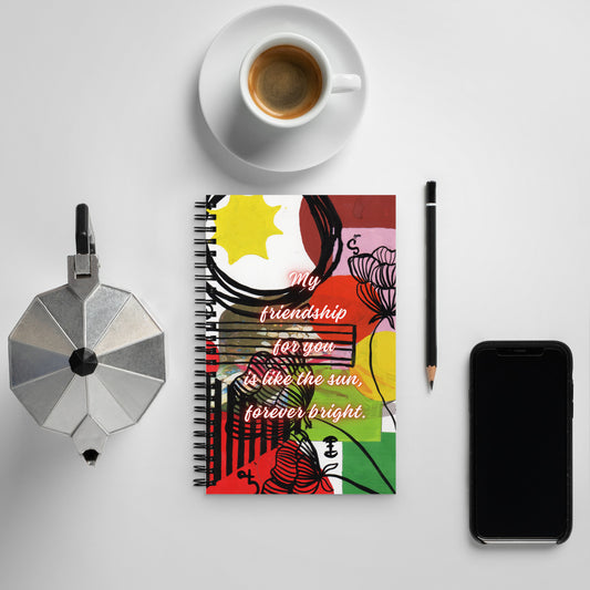 Friendship Spiral Notebook Design 10 POSTCARD The DEEP Store Default Title