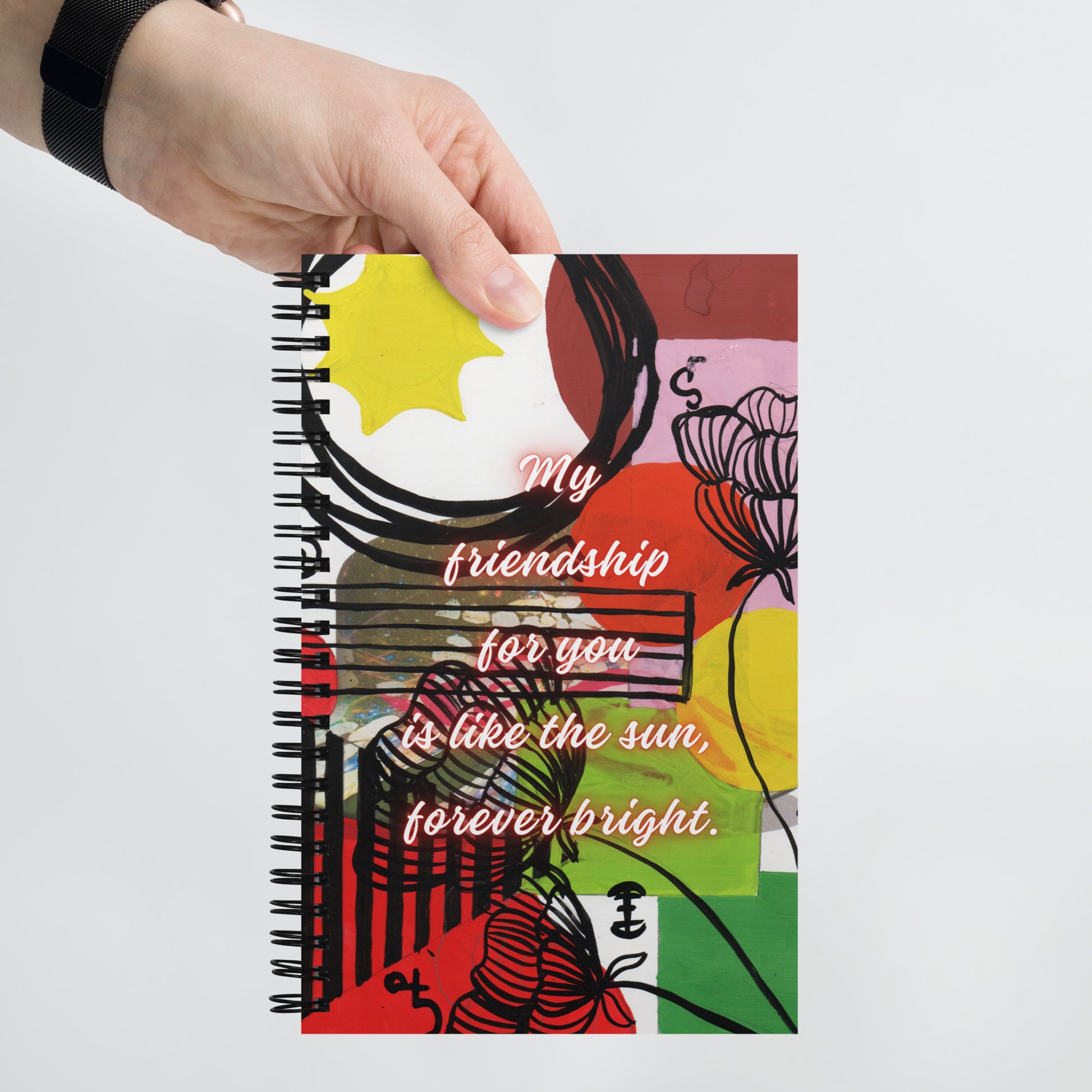 Friendship Spiral Notebook Design 10 POSTCARD The DEEP Store