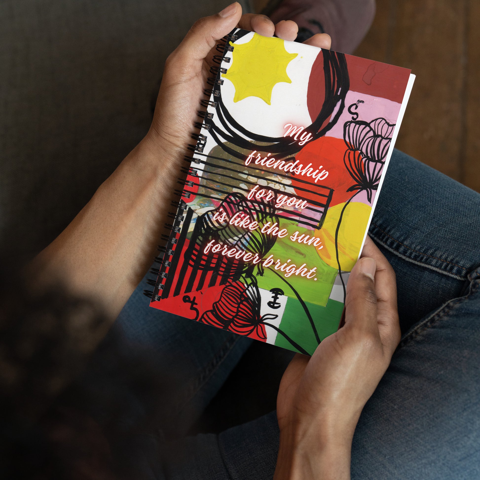 Friendship Spiral Notebook Design 10 POSTCARD The DEEP Store