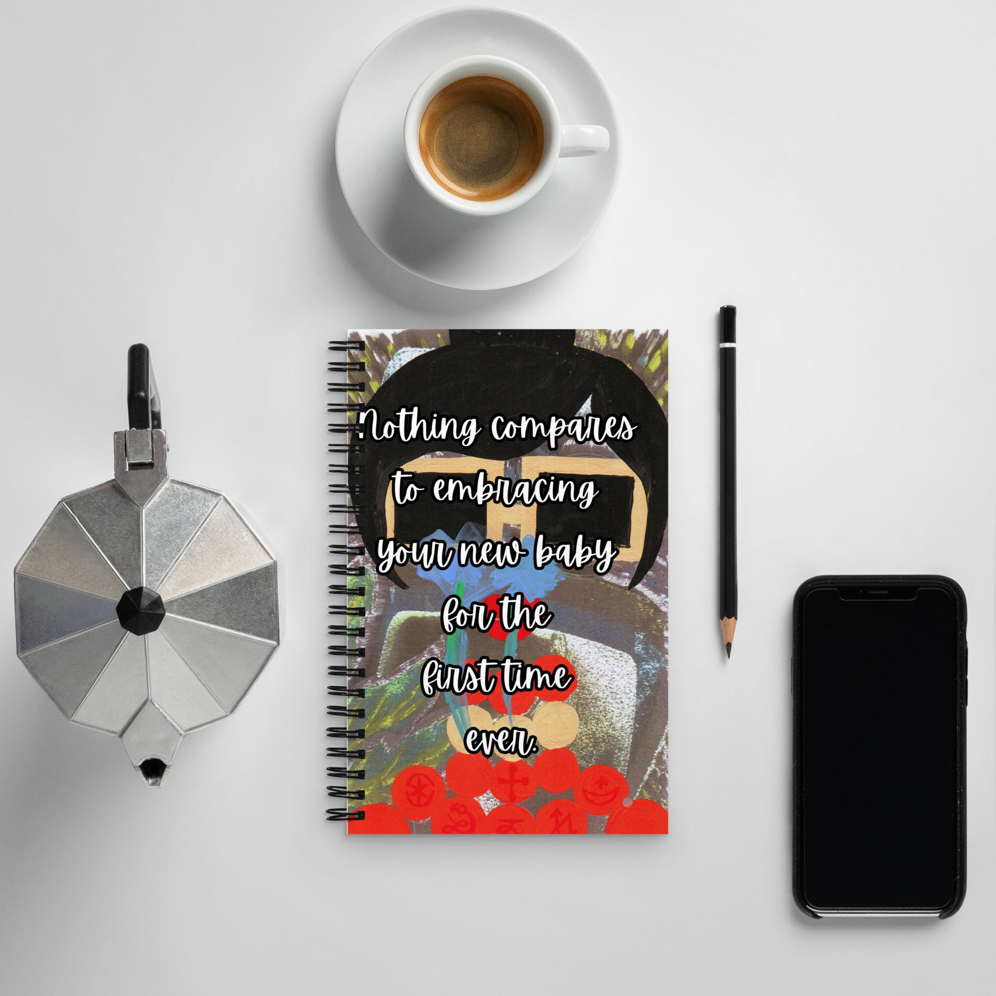 New Baby Spiral Notebook Design 3 POSTCARD The DEEP Store Default Title