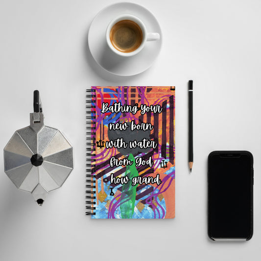New Baby Spiral Notebook Design 4 POSTCARD The DEEP Store Default Title
