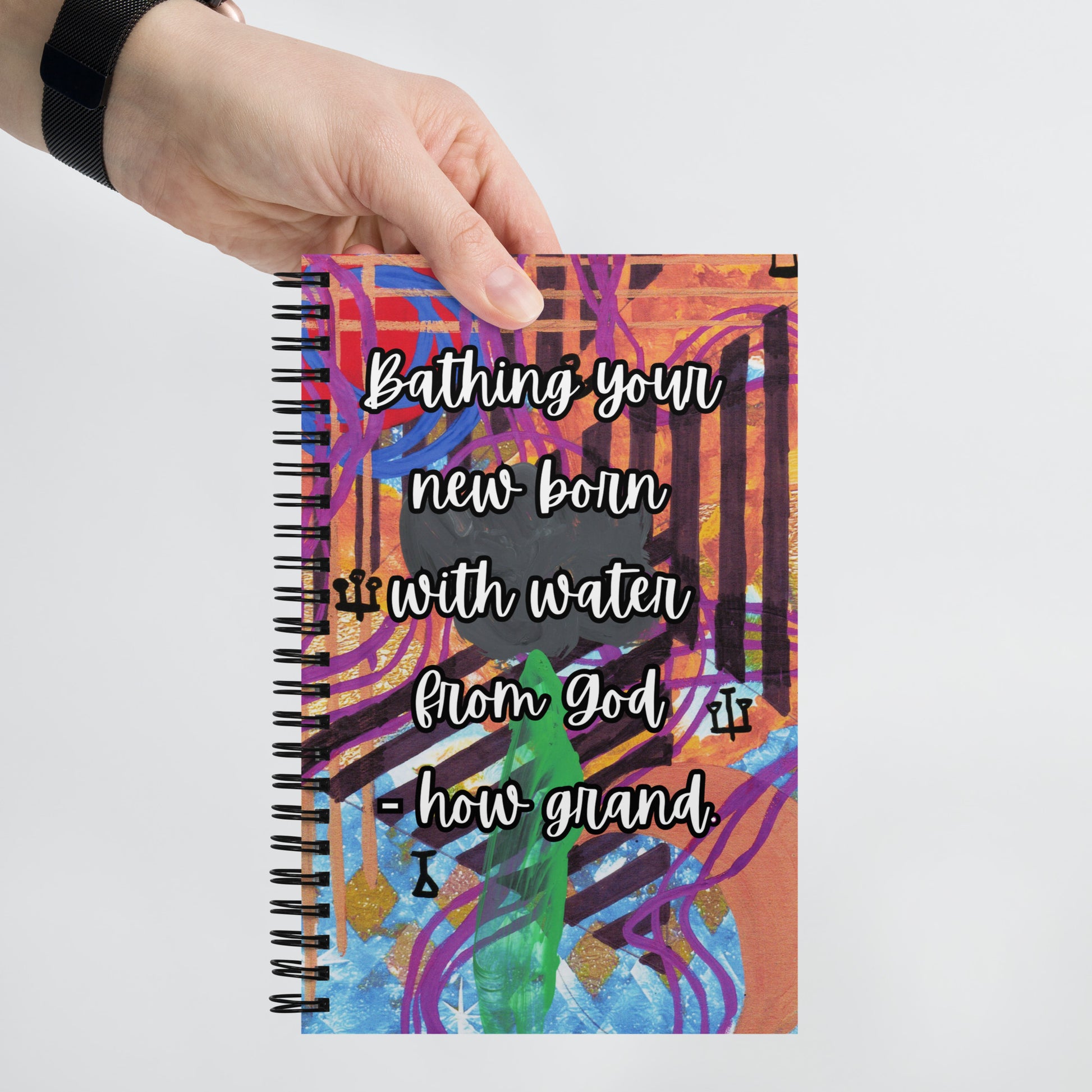 New Baby Spiral Notebook Design 4 POSTCARD The DEEP Store