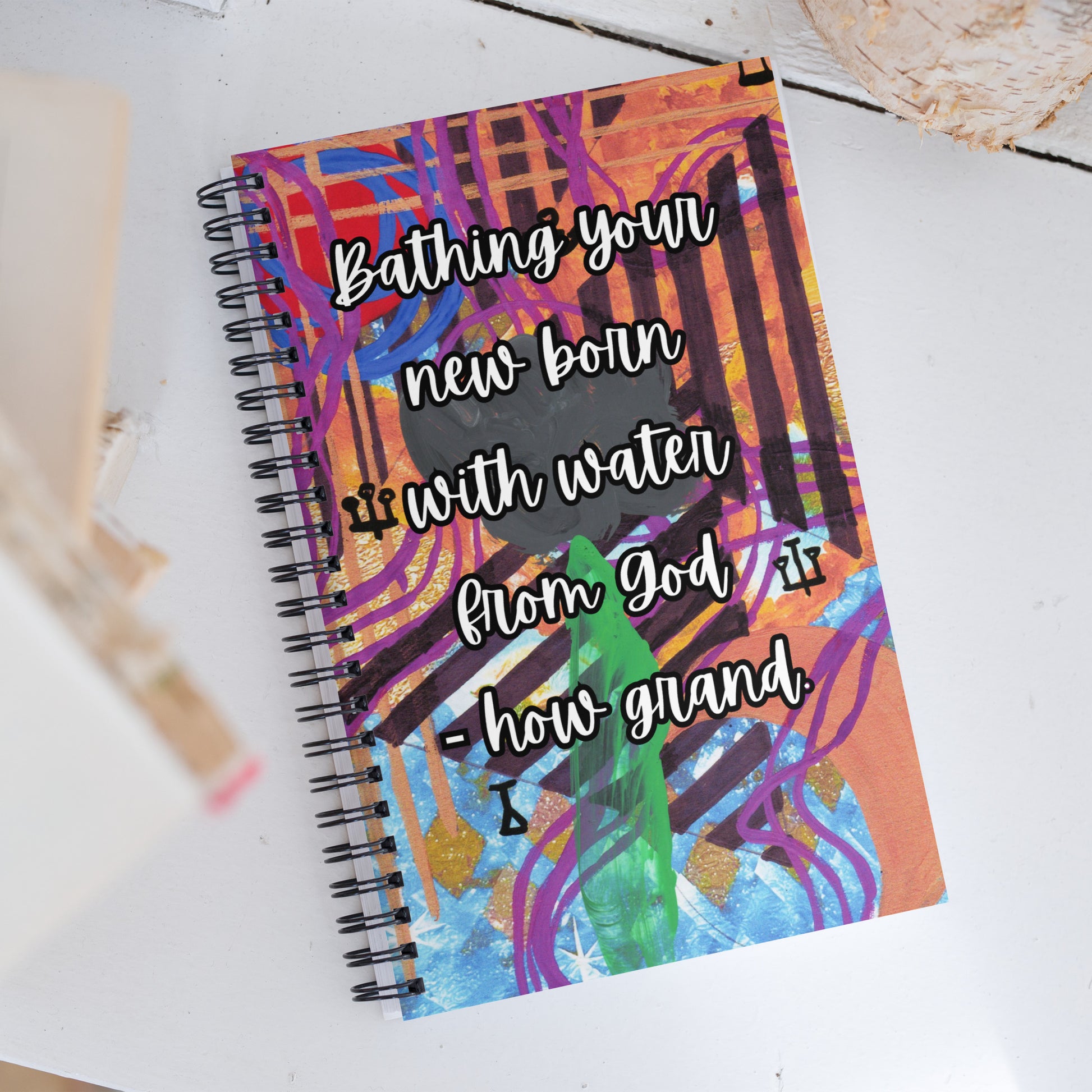 New Baby Spiral Notebook Design 4 POSTCARD The DEEP Store