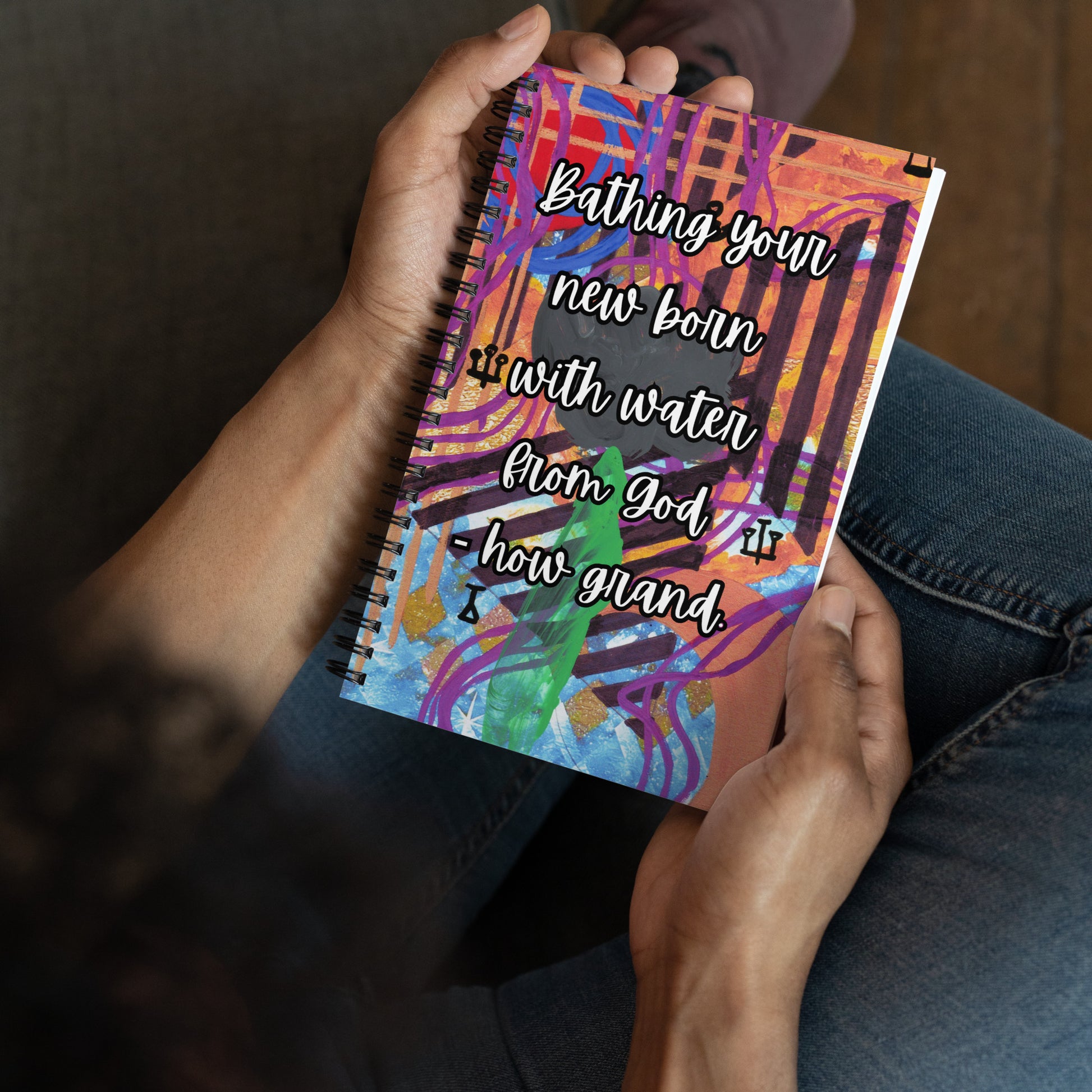 New Baby Spiral Notebook Design 4 POSTCARD The DEEP Store