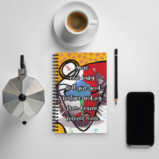 New Baby Spiral Notebook Design 5 POSTCARD The DEEP Store Default Title