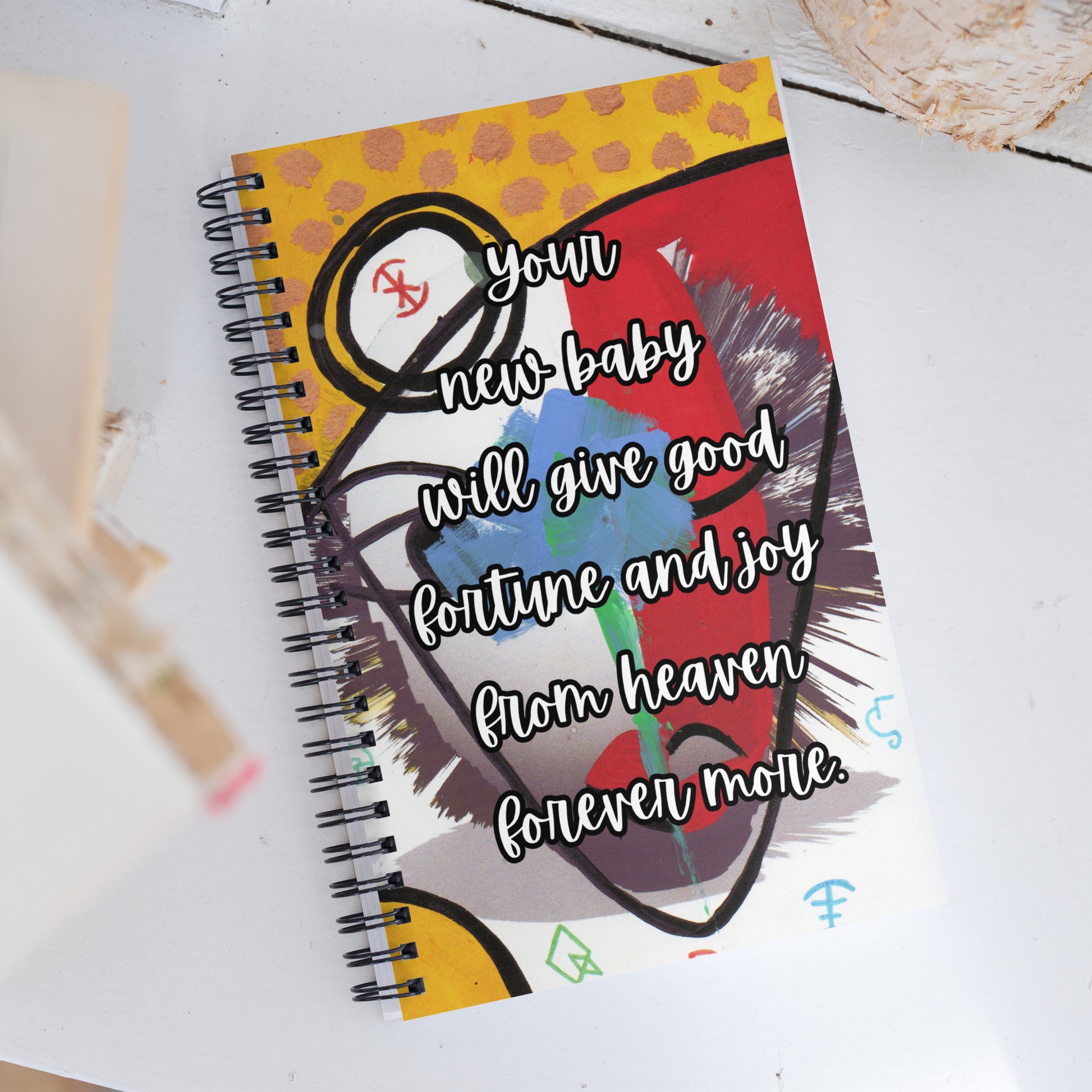 New Baby Spiral Notebook Design 5 POSTCARD The DEEP Store