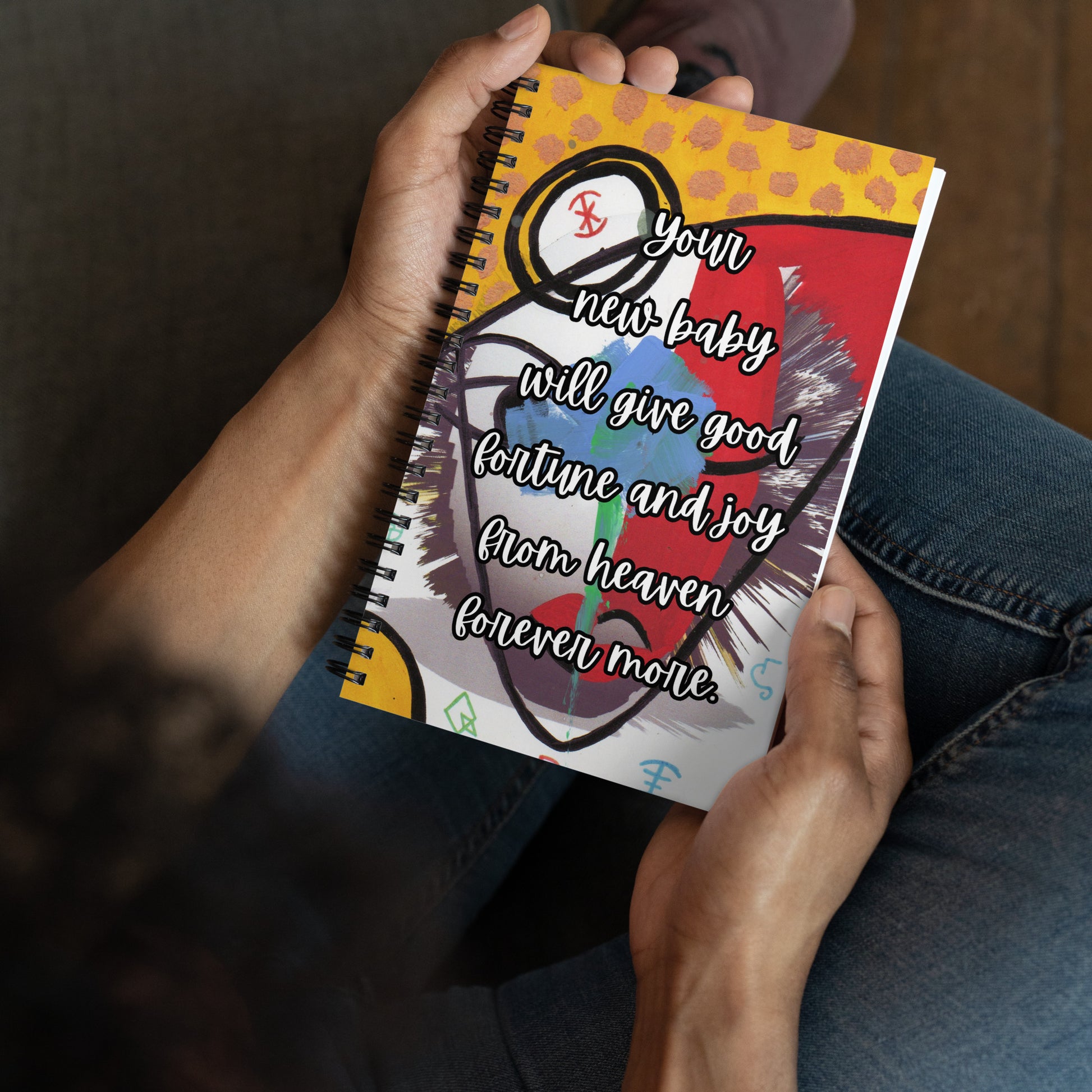 New Baby Spiral Notebook Design 5 POSTCARD The DEEP Store