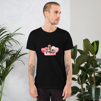 Unisex t-shirt Valentine Cat XVI The DEEP Store