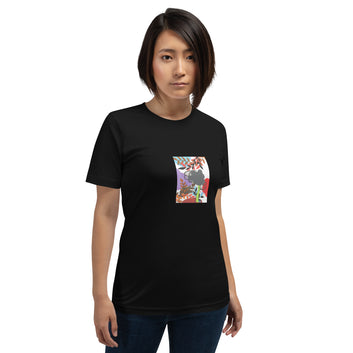 Pike Floral Unisex t-shirt The DEEP Store Black XS