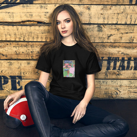 Joan Flower Unisex t-shirt The DEEP Store Black XS