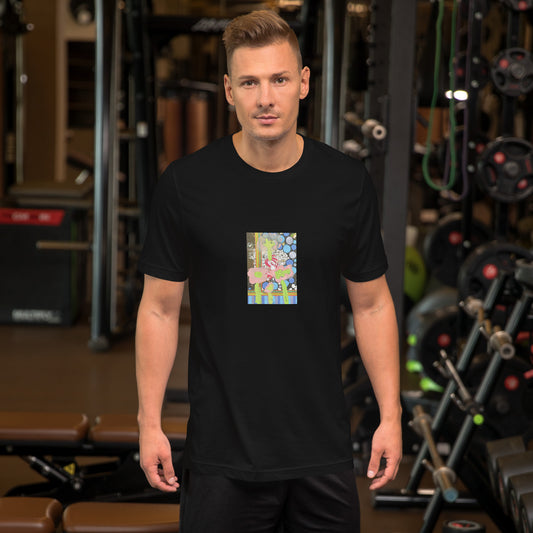 Gladen Floral Unisex t-shirt The DEEP Store Black XS