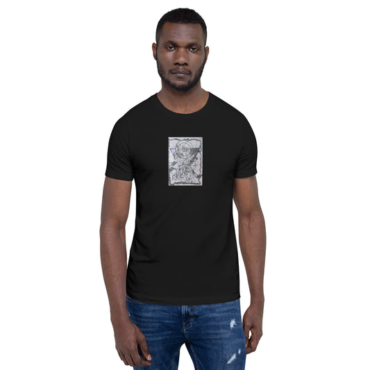 Width Unisex t-shirt The DEEP Store Black XS