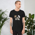 Unisex t-shirt Valentine Cat VI The DEEP Store Black Heather XS