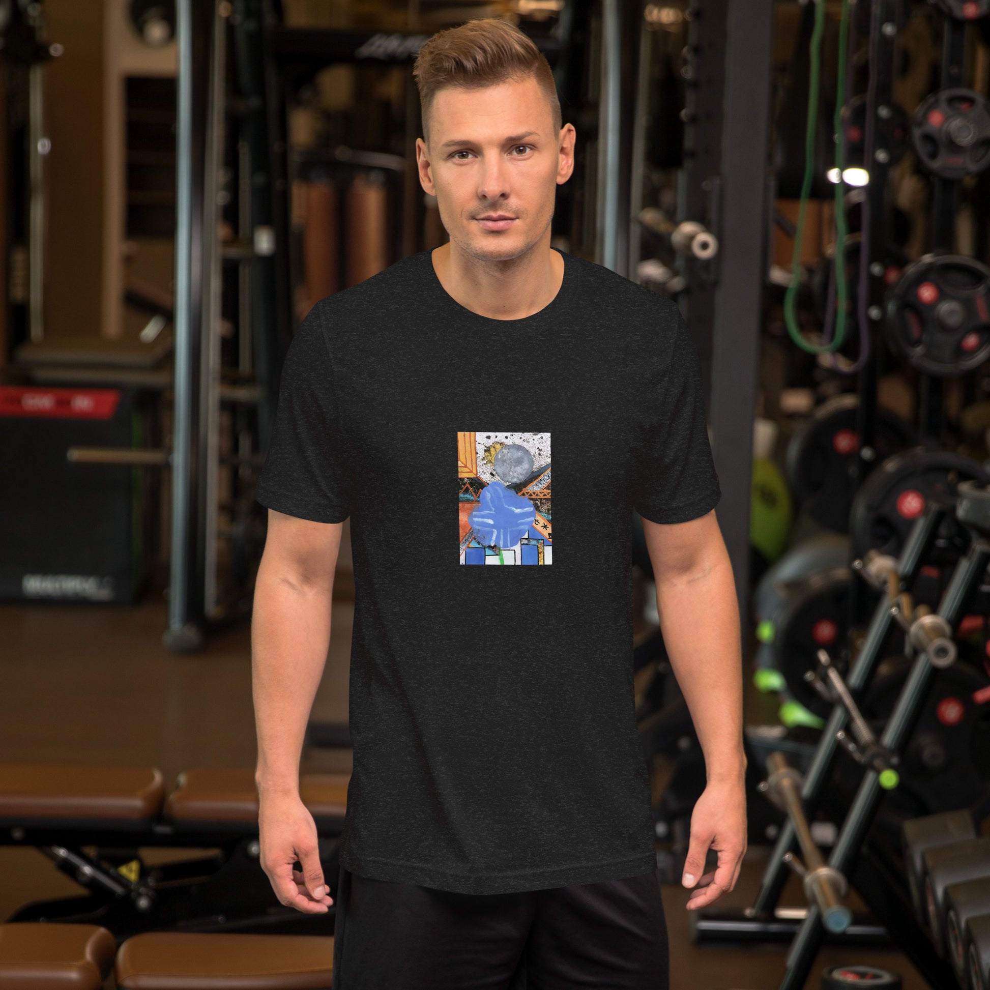 Roxbury Flower Unisex t-shirt The DEEP Store Black Heather XS