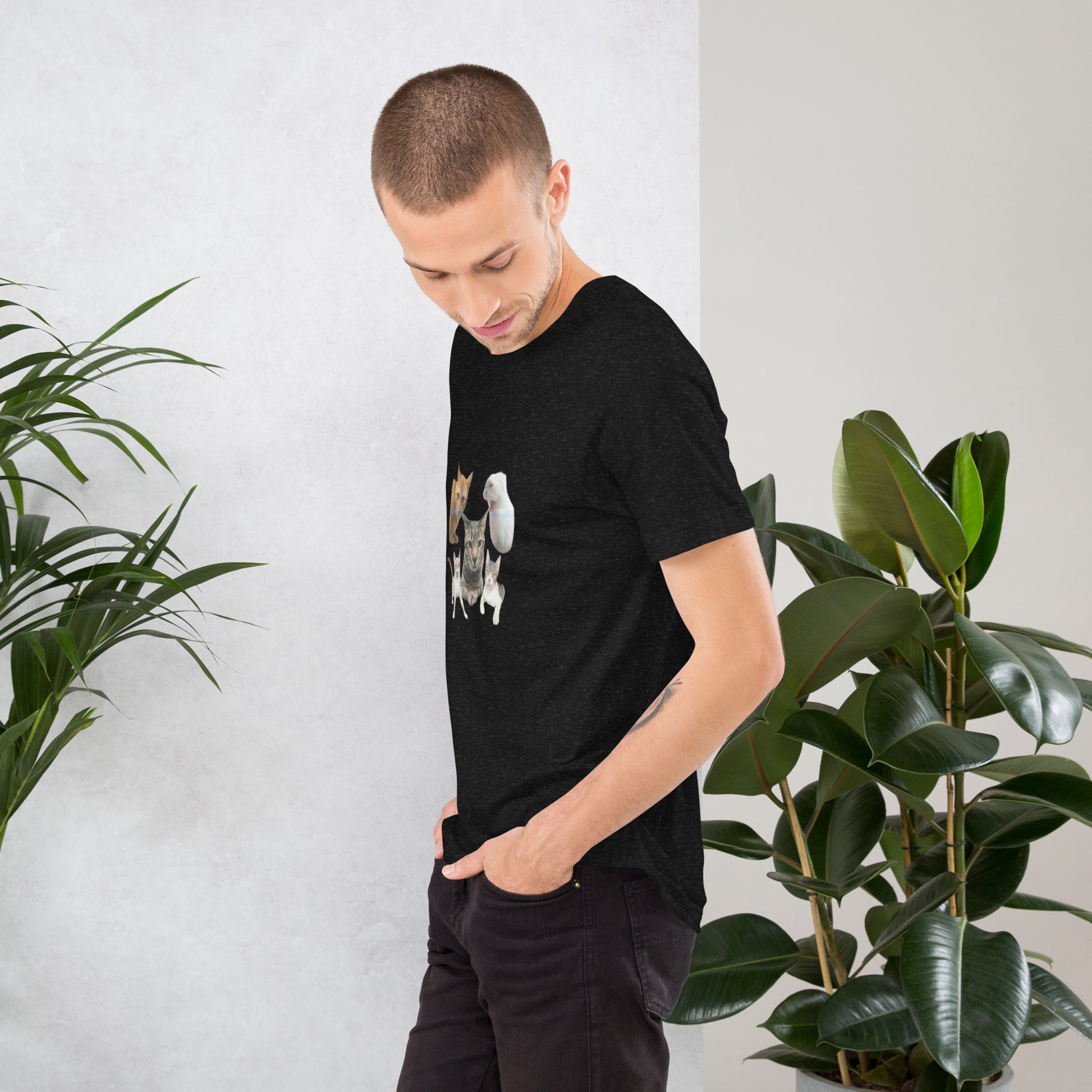 Unisex t-shirt Valentine Cat VI The DEEP Store