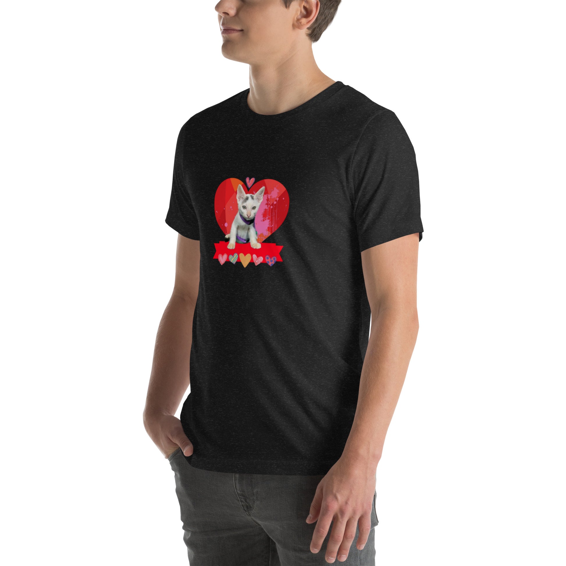 Unisex t-shirt Valentine Cat VIII The DEEP Store