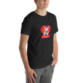 Unisex t-shirt Valentine Cat VIII The DEEP Store Black Heather XS
