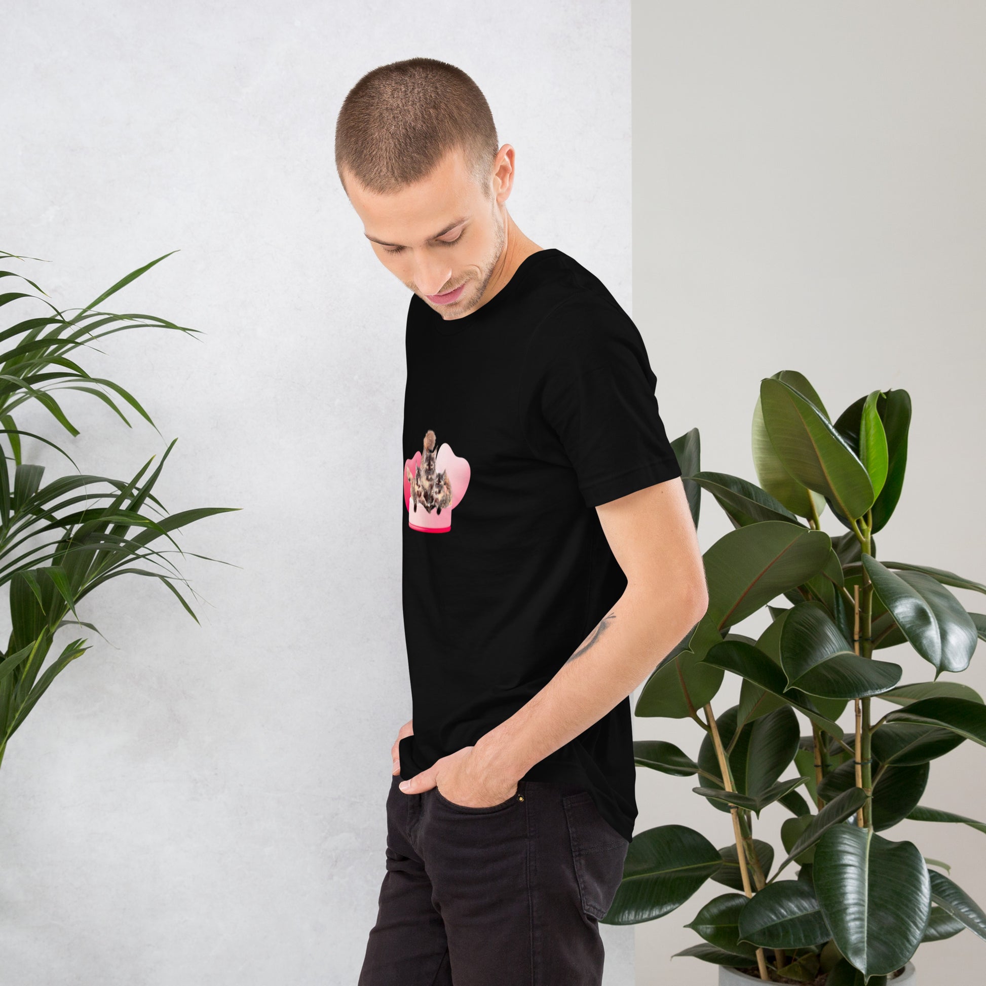 Unisex t-shirt Valentine Cat XVI The DEEP Store