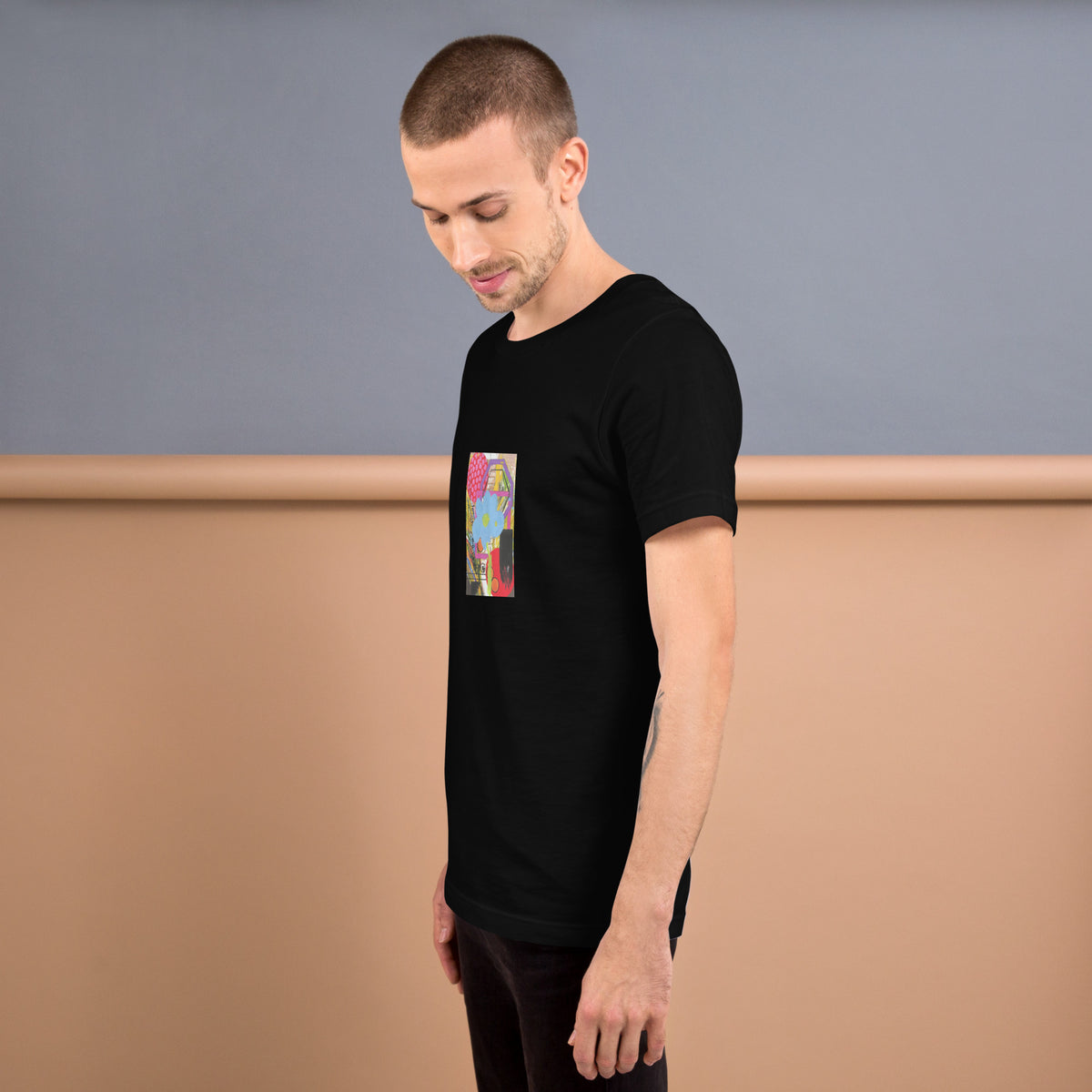 Horse Plain Flower Unisex T-Shirt - Supports cat rescue The DEEP Store