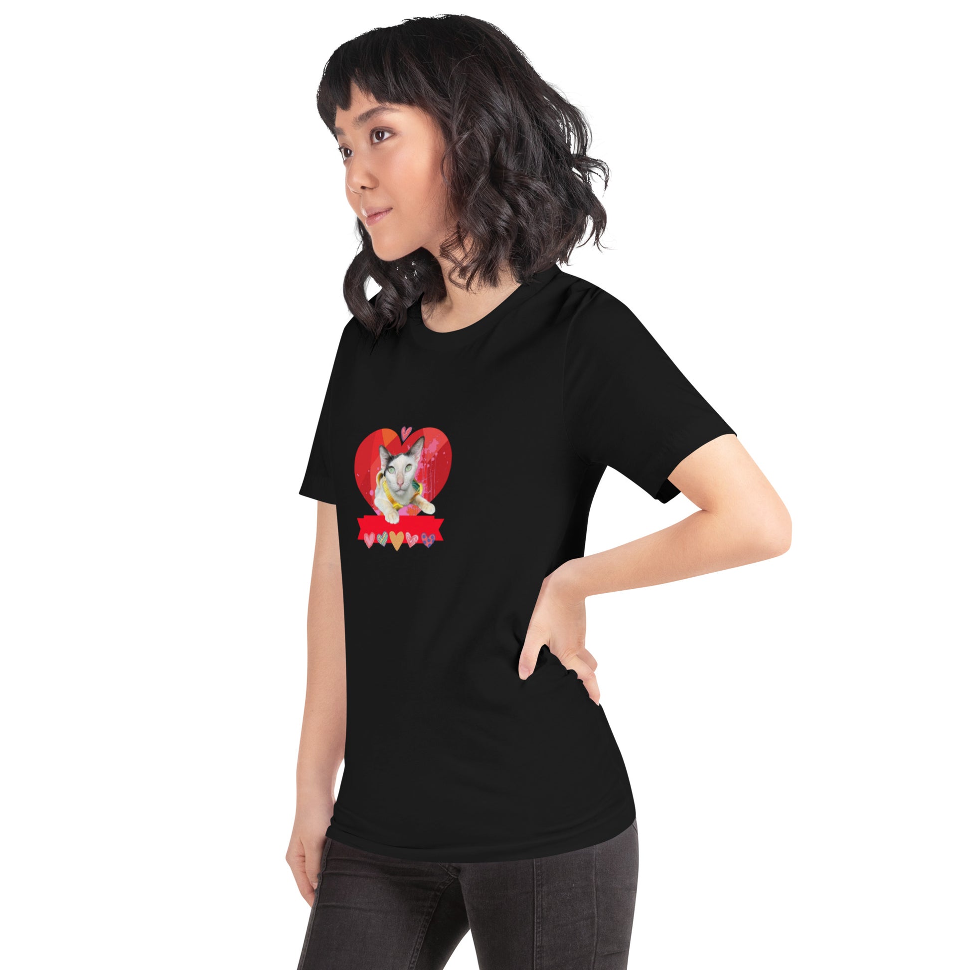 Unisex t-shirt Valentine Cat IV The DEEP Store
