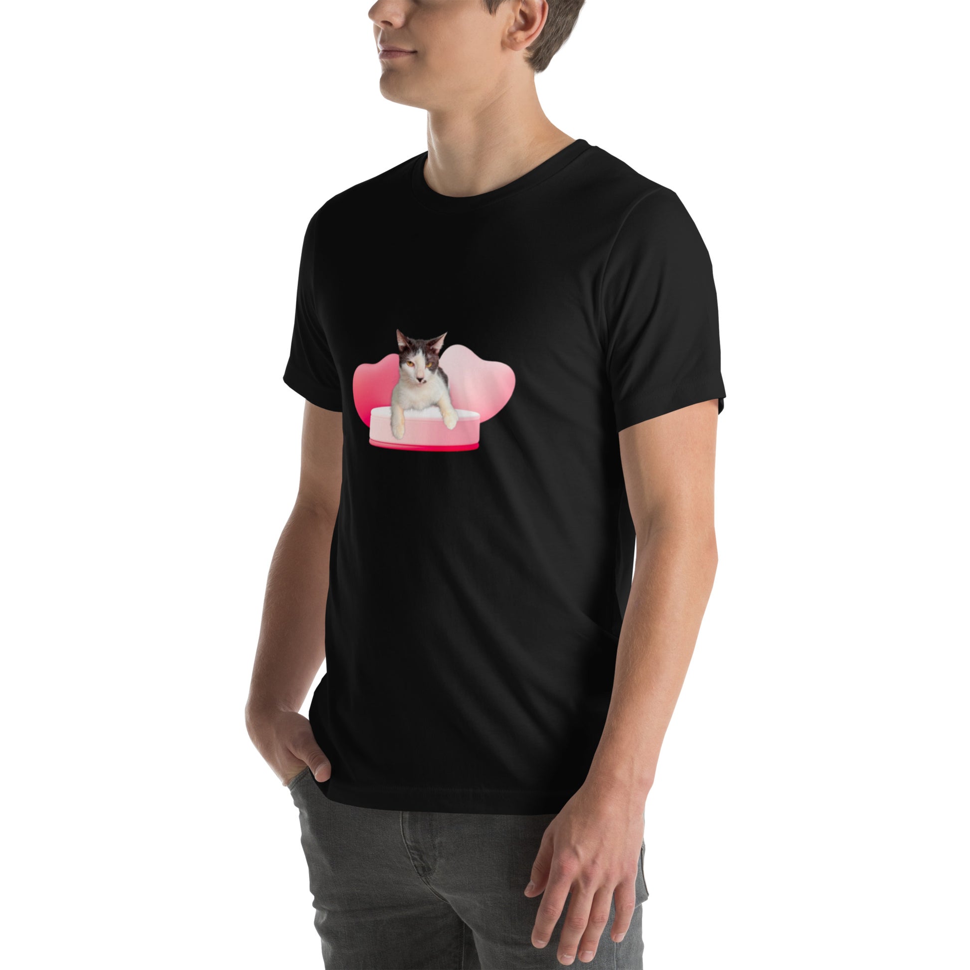 Unisex t-shirt Valentine Cat XVIII The DEEP Store