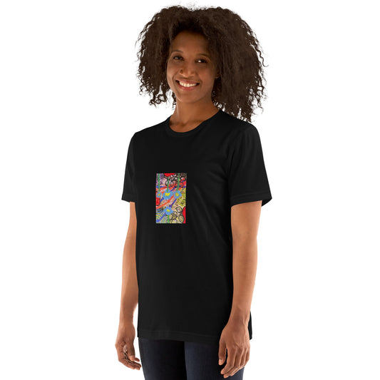 Norden Floral Unisex t-shirt The DEEP Store Black XS