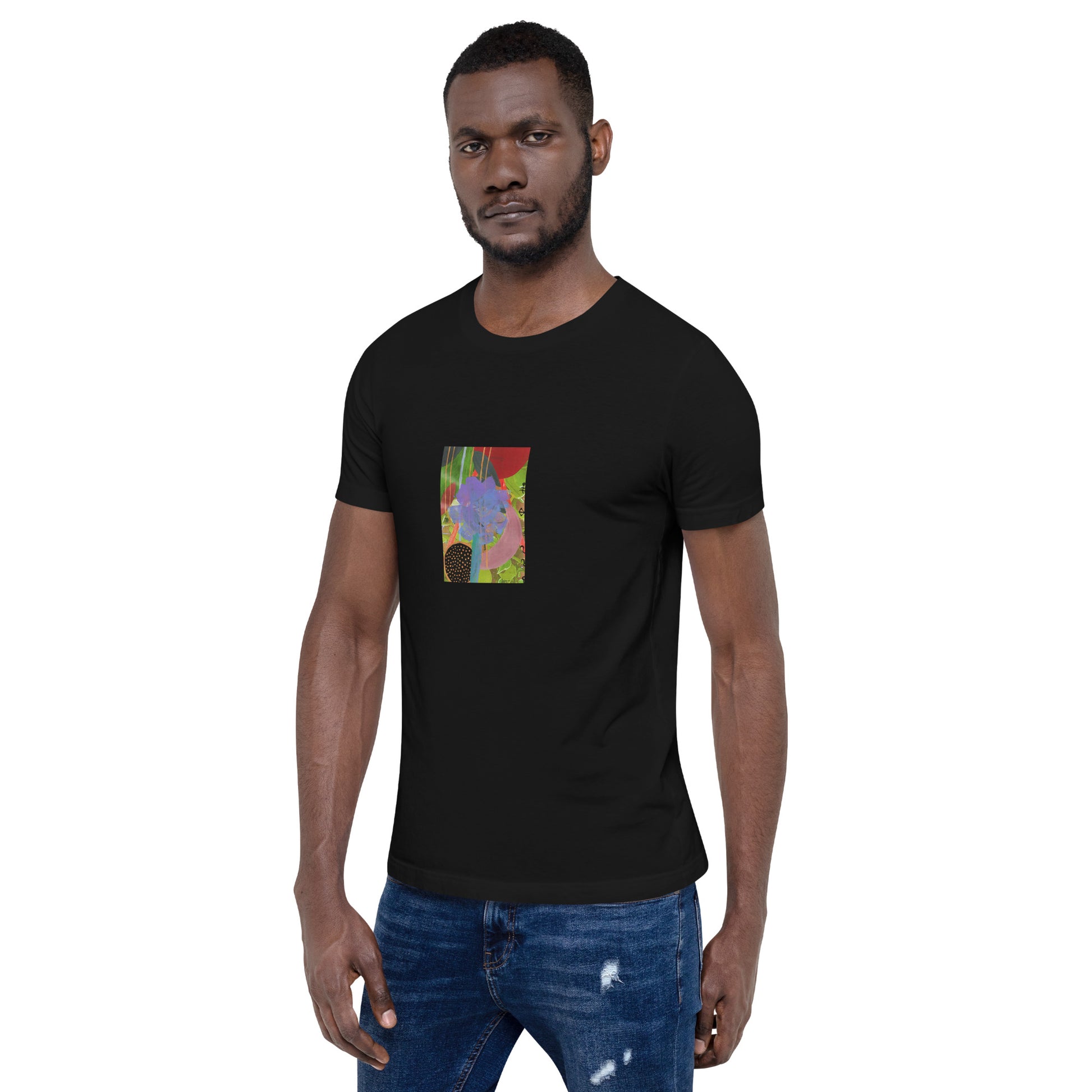 Jan Flower Unisex T-shirt The DEEP Store Black XS