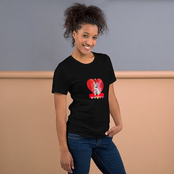 Unisex t-shirt Valentine Cat XI The DEEP Store