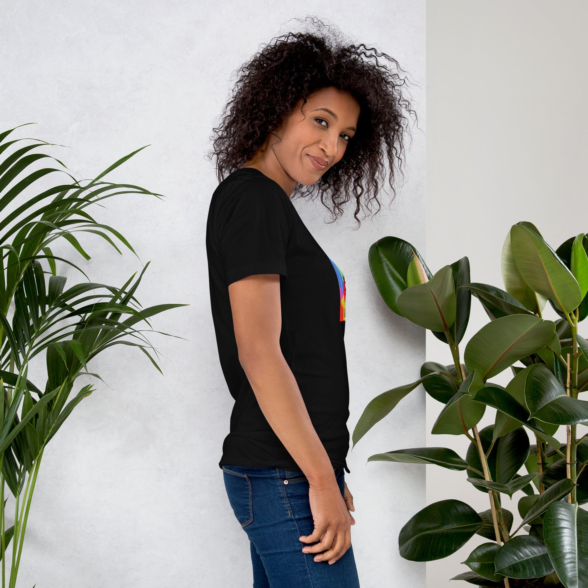 S Perimeter Flower Unisex t-shirt The DEEP Store