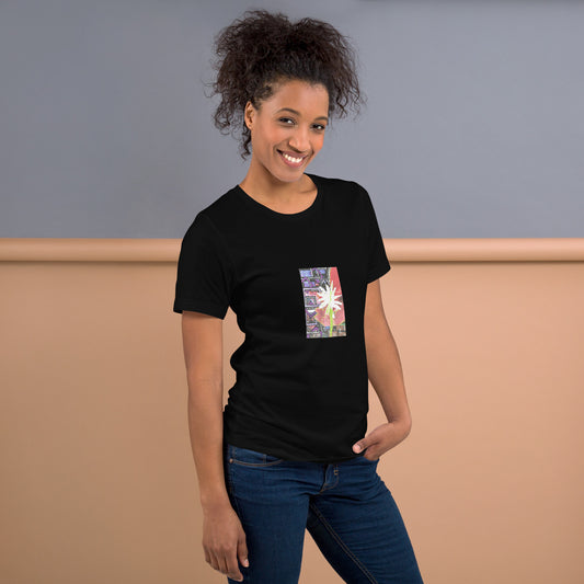 Huber Floral Unisex t-shirt The DEEP Store Black XS