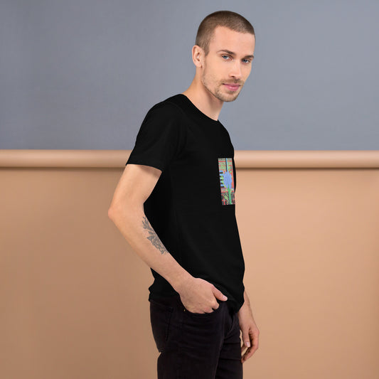 Davis Floral Unisex t-shirt The DEEP Store Black XS